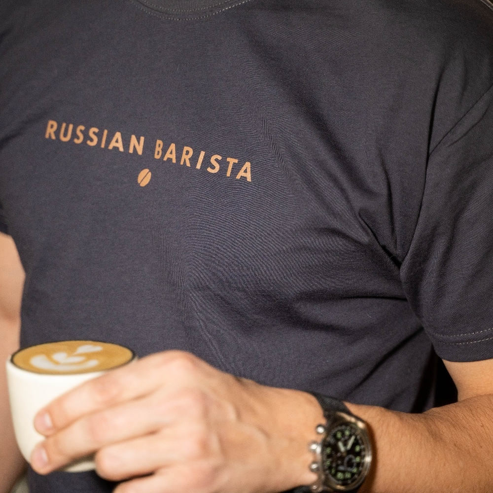 Футболка классическая "Russian barista"