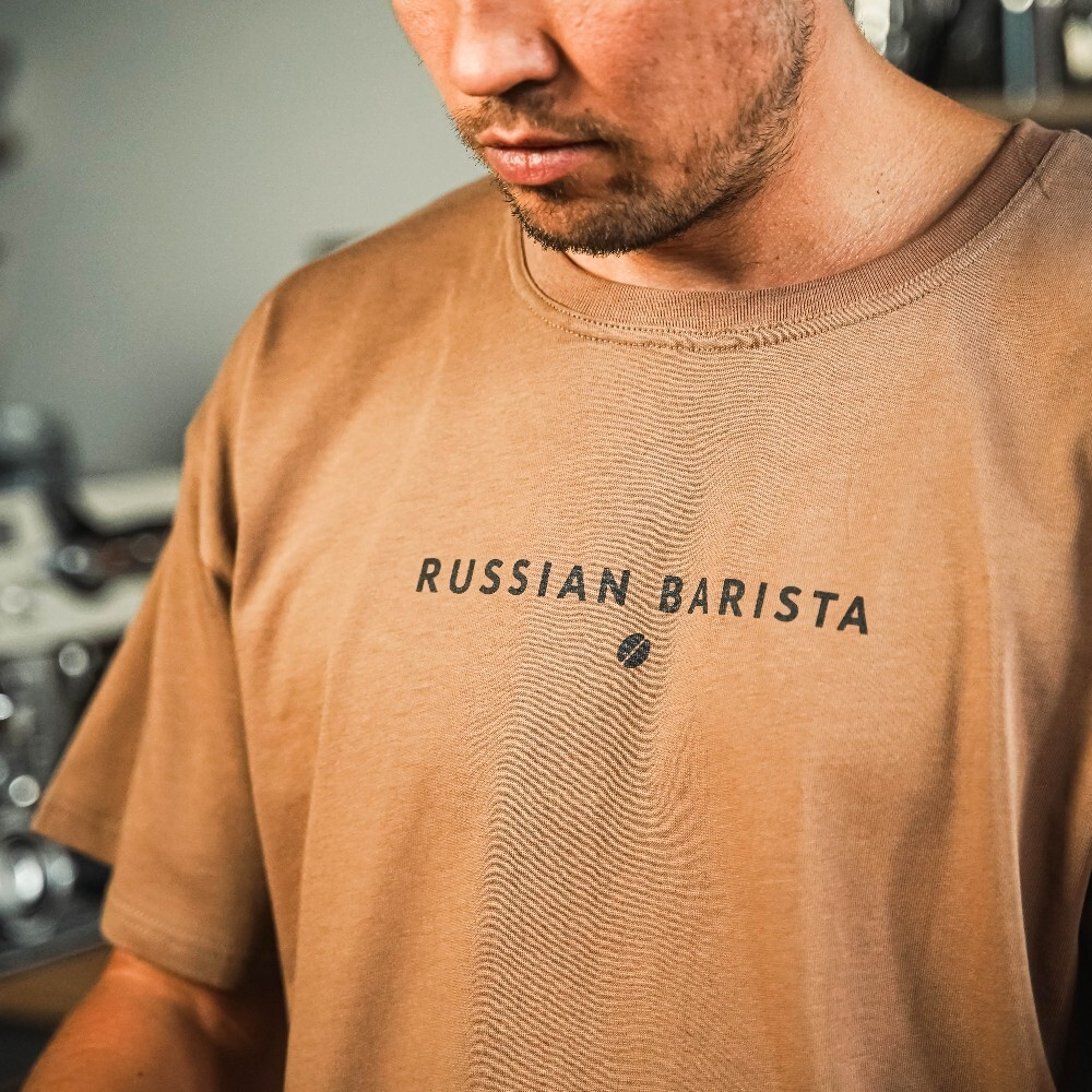 Футболка оверсайз "Russian barista"